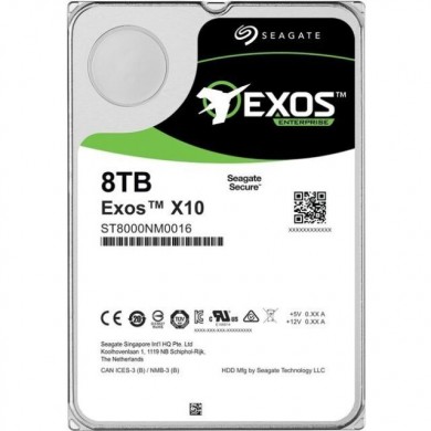 3.5” HDD Seagate Exos X10/ 8.0TB/ 7200rpm/ 256MB/ SATAIII 3.5” HDD Seagate Exos X10/ 8.0TB/ 7200rpm/ 256MB/ SATAIII