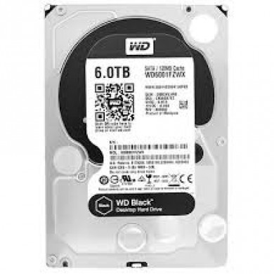 3.5” HDD Western Digital Caviar Black (WD6001FZWX) / 6.0TB  / 7200rpm / 128MB / SATAIII