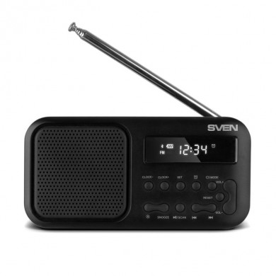 Boxa portabila SVEN SRP-50 Black / 3W / Bluetooth / FM/AM/SW Radio
