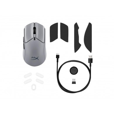 Mouse Gaming Wireless HYPERX Pulsefire Haste 2 Pro, Gray [A1KY5AA]