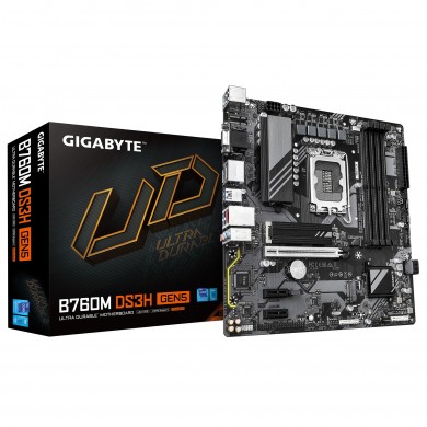 Placa de baza GIGABYTE B760M DS3H GEN5/ 1700/ B760/ DDR5/ mATX