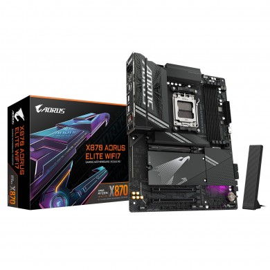 Placa de baza GIGABYTE X870 AORUS ELITE WIFI7/ AM5 / AMD X870 / DDR5 / ATX