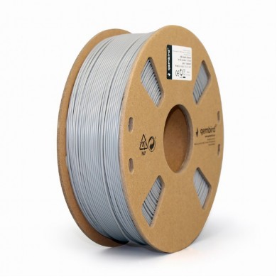 Gembird ABS Filament, Grey, 1.75 mm, 1 kg