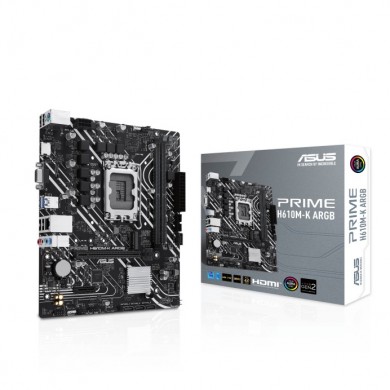 Placa de baza ASUS PRIME H610M-K ARGB/ 1700 / H610 / DDR5 / mATX Placa de baza ASUS PRIME H610M-K ARGB/ 1700 / H610 / DDR5 / mATX