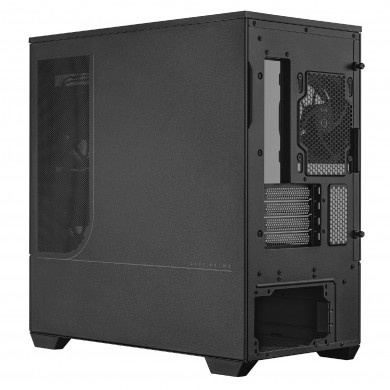 Carcasa ASUS Prime AP202 ARGB Tempered Glass/ noPSU / 3x MR120 ARGB fans/ mATX / Black