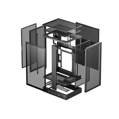 Carcasa DEEPCOOL CH270 DIGITAL / w/oPSU / Side-Window / 1x120mm / mATX