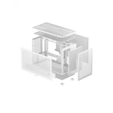 Carcasa DEEPCOOL CH260 / w/oPSU / Side-Window / 1x120mm, 2x140mm ARGB fans / mATX