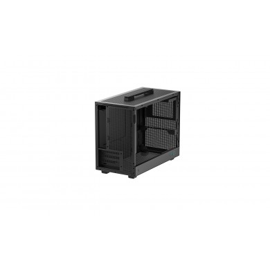 Carcasa DEEPCOOL CH160 PLUS / w/oPSU / Side-Window / mATX / Black