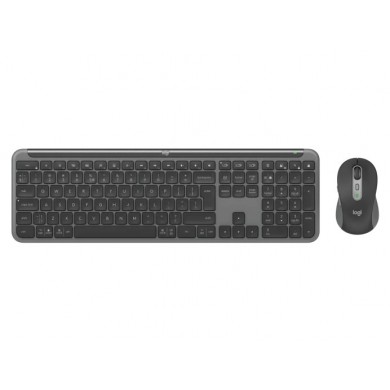 Tastatura si Mouse Wireless Logitech Signature Slim MK950, Graphite
