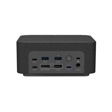 USB-C docking station multifunctionala cu meeting controls si boxe Logitech Logi Dock