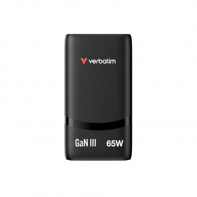 Incarcator VERBATIM Fold 'n' Go GaN / 65W / 2 porturi