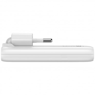Incarcator USB VERBATIM Fold 'n' Go GaN Charger 65W / Dual USB-C/ White