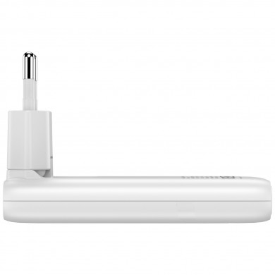 Incarcator USB VERBATIM Fold 'n' Go GaN Charger 65W / Dual USB-C/ White