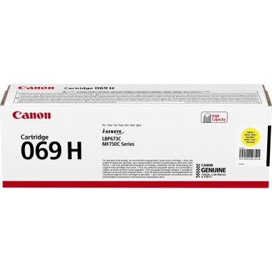 Laser Cartridge Canon 069H Y (5095C002), yellow (5500 pages) for Canon i-SENSYS MF752Cdw/ MF754Cdw/ LBP673Cdw