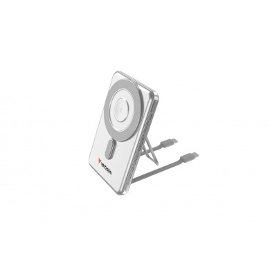 PowerBank extern magnetic cu fir si fara fir Verbatim Charge 'n' Go Two / 5000 mAh/ Silver