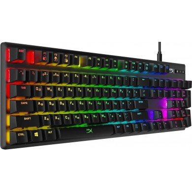 Tastatura Gaming mecanica HYPERX Alloy Origins RGB, HyperX Red key switch