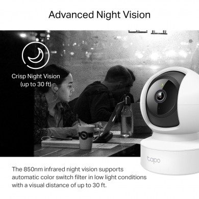 Camera de securitate IP de interior TP-LINK Tapo C212, White