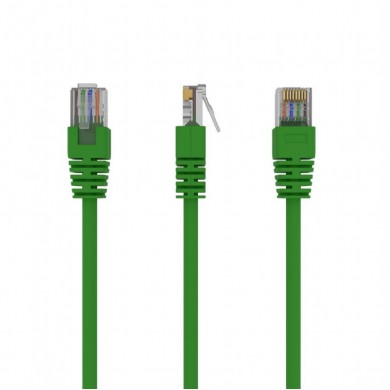 UTP Cat.5e Patch cord, 0.25m, Green UTP Cat.5e Patch cord, 0.25m, Green
