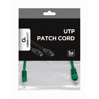 UTP Cat.5e Patch cord, 0.25m, Green