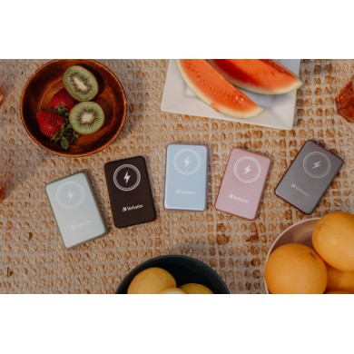 Power Bank Magnetic Wireless Verbatim Charge'n'Go / 5000 mAh / Blue