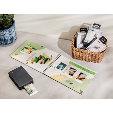 Imprimanta de sublimare Canon SELPHY QX20 KIT Grey/ Wi-Fi / USB-C