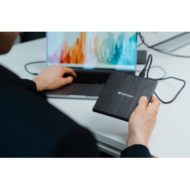 External Slimline Blu-Ray Writer with USB3.2 VERBATIM External Slimline Blu-Ray Writer with USB3.2 VERBATIM