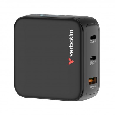Incarcator USB Verbatim Mini GaN Charger with Display 100W