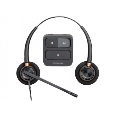 Casti Binaurale Poly EncorePro 520V/  Black