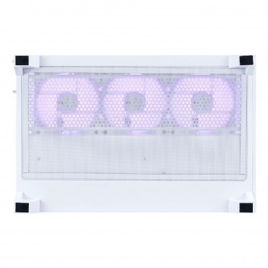 Carcasa 1STPLAYER MV8-TP / no PSU / Side-Window / 7x120mm / ATX / White