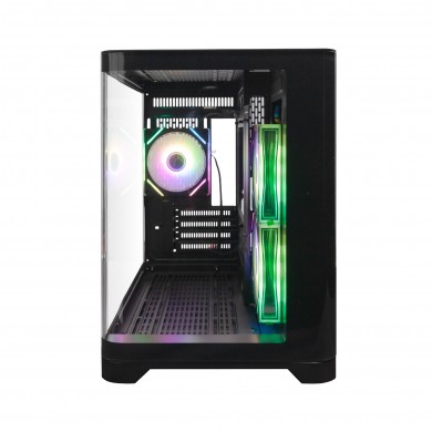 Carcasa 1STPLAYER UV5 / no PSU / Side-Window / 3x120mm / mATX / Black