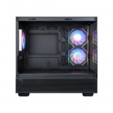 Carcasa 1STPLAYER Mi5 / no PSU / Side-Window / 3x120mm / mATX / Black