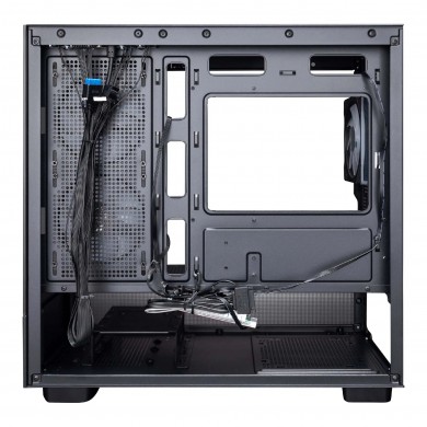 Carcasa 1STPLAYER Mi5 / no PSU / Side-Window / 3x120mm / mATX / Black