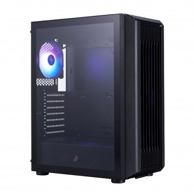 Carcasa 1STPLAYER H6 / w/oPSU / Side-Window / 4 x F7 / ATX / White