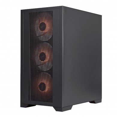 Carcasa 1STPLAYER GO2 / w/oPSU / Side-Window / 4x120mm / mATX / Black