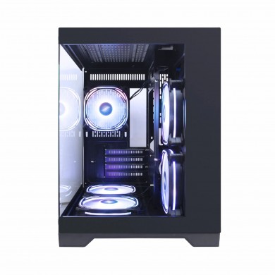 Carcasa 1STPLAYER MV5-TP / no PSU / Side-Window / 7x120mm / mATX / White