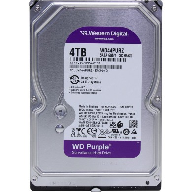 3.5&rdquo; HDD Western Digital Caviar Purple WD44PURZ / 4TB / IntelliPower / 128MB