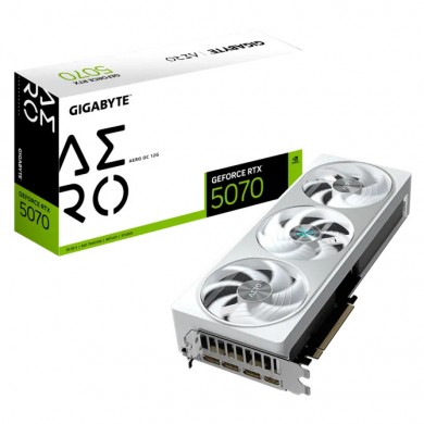 Placa video GIGABYTE GeForce RTX 5070 AERO OC 12G/ 12GB / GDDR7 / 192bit