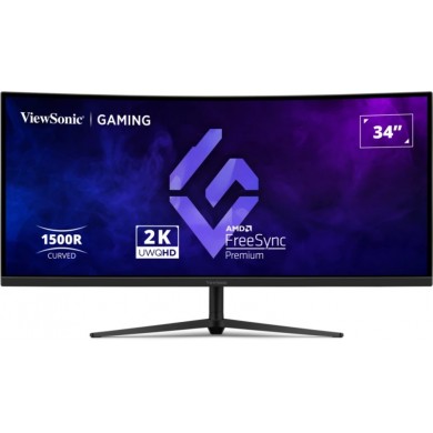 34&rdquo; Monitor Gaming VIEWSONIC VX3418C-2K / 2K / Curved / 1ms / 180Hz / Black