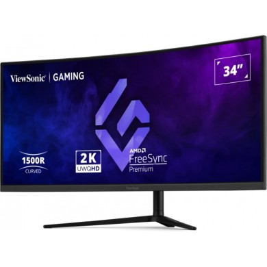 34&rdquo; Monitor Gaming VIEWSONIC VX3418C-2K / 2K / Curved / 1ms / 180Hz / Black