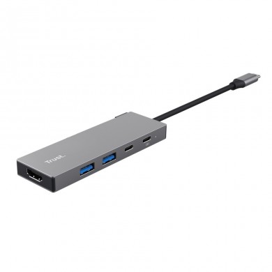 Adaptor multiport Trust Dalyx/ USB-C/ 2xUSB-A/ 2xUSB-C/ HDMI