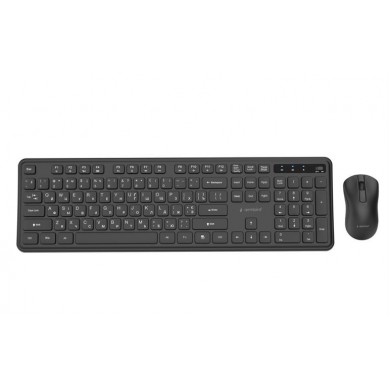 Tastatura si Mouse Wireless Gembird KBS-WPS-01-CYRL, Black