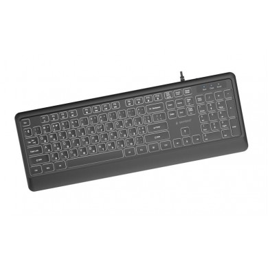 Tastatura subtire Gembird KB-UML-04-CYRL/ USB A+C/ Black