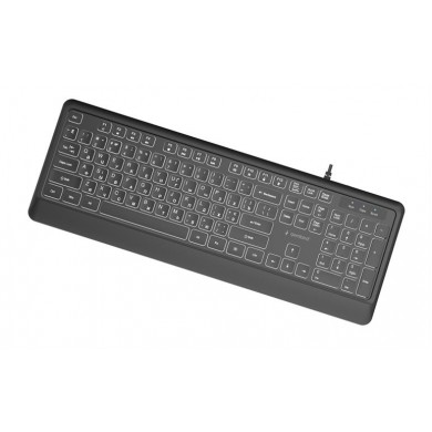 Tastatura subtire Gembird KB-UML-04-CYRL/ USB A+C/ Black