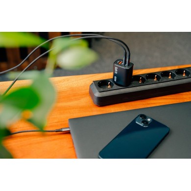 Incarcator VERBATIM Essentials GaN / 65W / 3 porturi