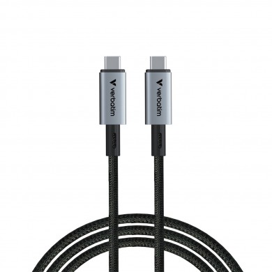 Cablu USB-C - USB-C Verbatim Sync & Charge USB4.0 /  Thunderbolt 4 / 240W / 40 Gbps /  1.2 m