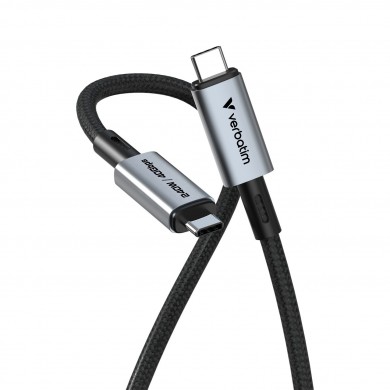 Cablu USB-C - USB-C Verbatim Sync & Charge USB4.0 /  Thunderbolt 4 / 240W / 40 Gbps /  1.2 m