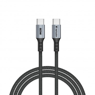 Cablu USB-C to USB-C Verbatim Sync & Charge 100W / 1.2 m/  Black