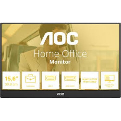 15.6&rdquo; Monitor AOC 16T20E2 / Portable / 4ms/ Black