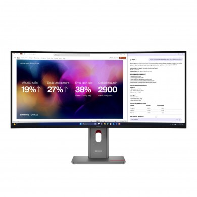 39.7&rdquo; Monitor Lenovo ThinkVision P40WD-40 /UltraWide/ Curved/ 120Hz/ 21:9