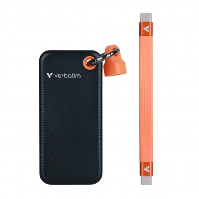 M.2 SSD External Verbatim Pocket / 256GB / USB 3.2 Gen 2 / Black/Orange M.2 SSD External Verbatim Pocket / 256GB / USB 3.2 Gen 2 / Black/Orange